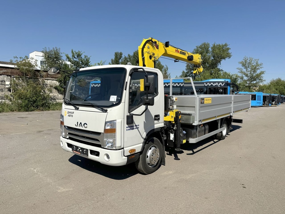 JAC N90 (9т) КМУ HYVA 3.2 E3 (3т) БОРТ АЛЮМИНИЙ 6,2×2,55×0,6 м